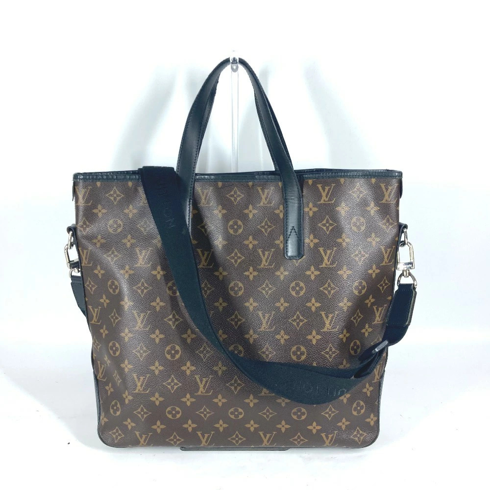 Louis Vuitton Crossbody Brown Brown Macassar Monogram Vertical Bag Tote Davis
